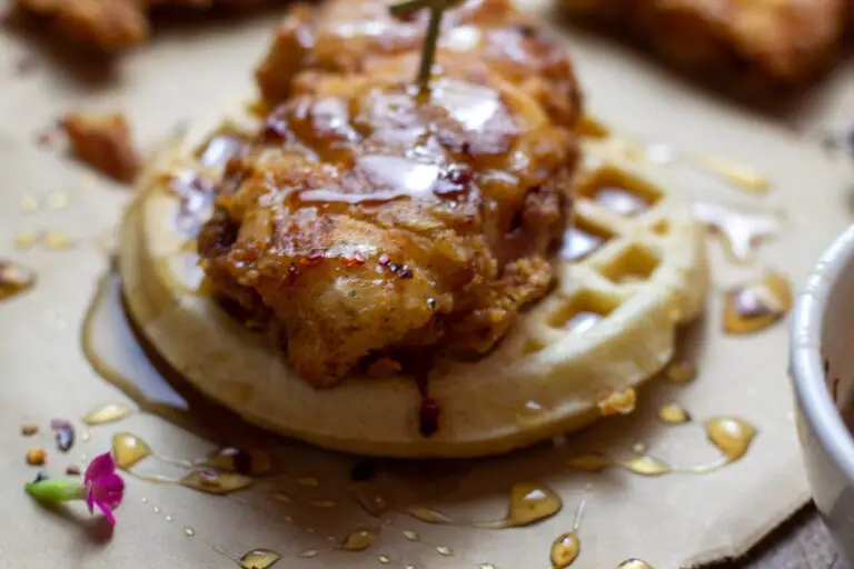 Bisquick Fried Chicken and Waffles with Hot Honey Syrup