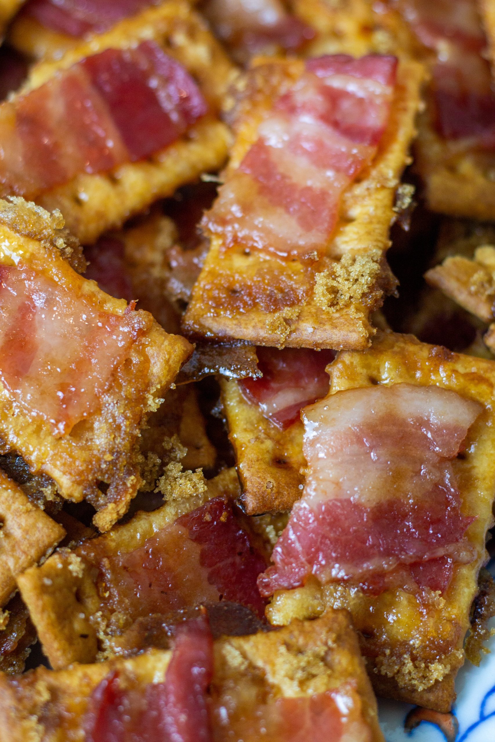 Candied Bacon Wrapped Crackers