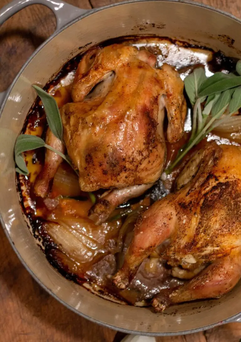 Roasted Sage Brown Butter Cornish Hens