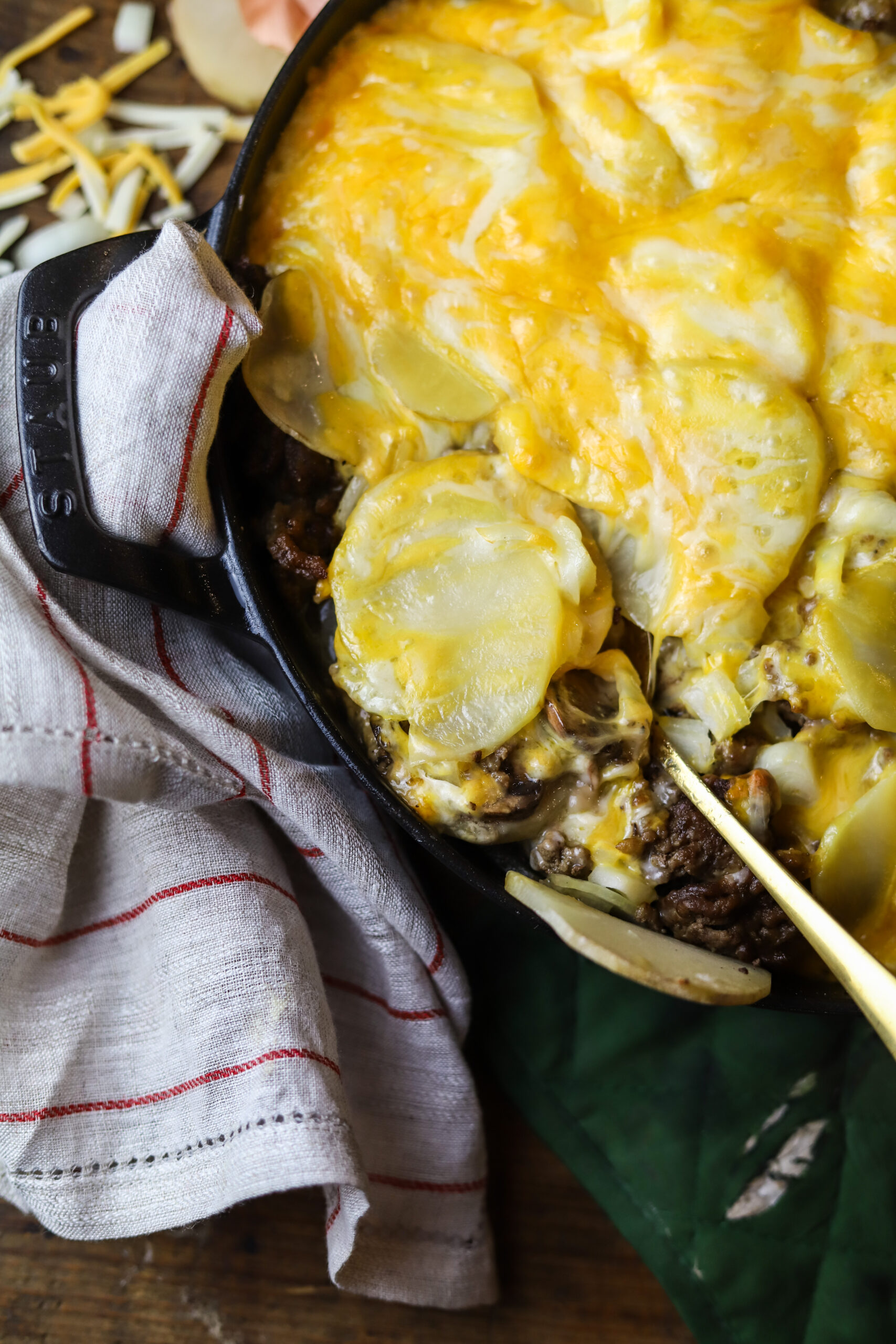 Ground Beef Potato Stroganoff