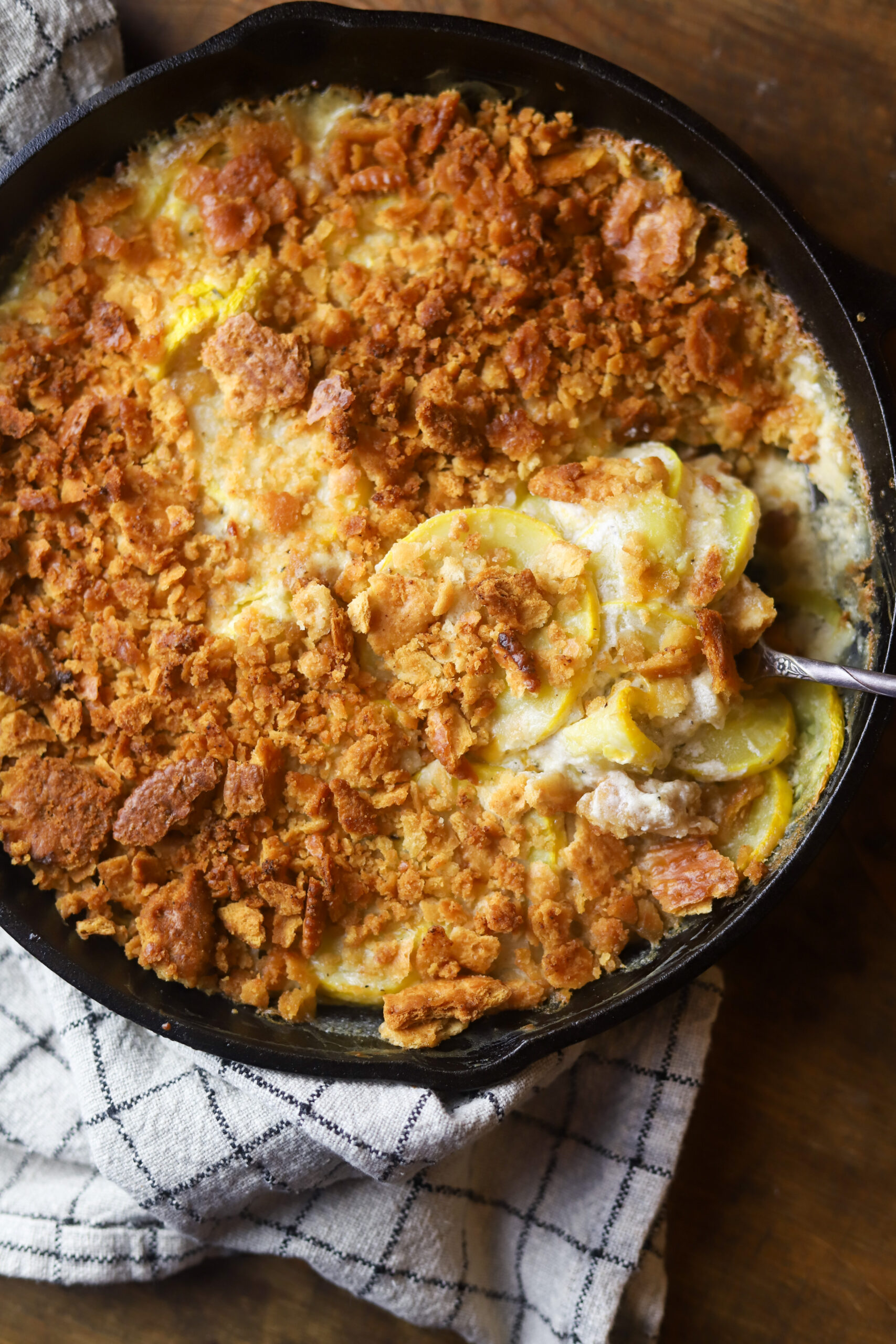 Squash Casserole with Ritz Crackers