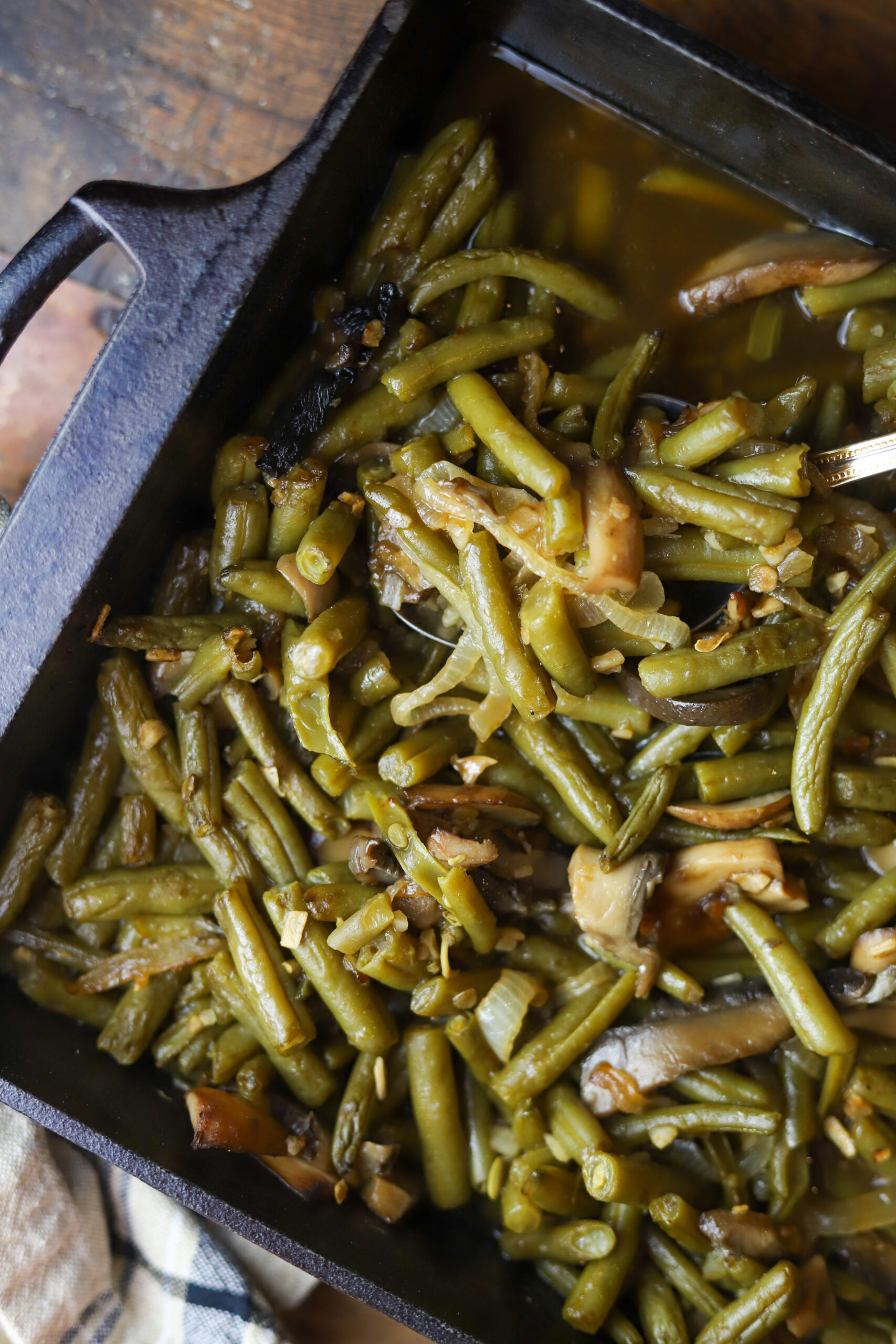 French Onion Seasoned Green Beans