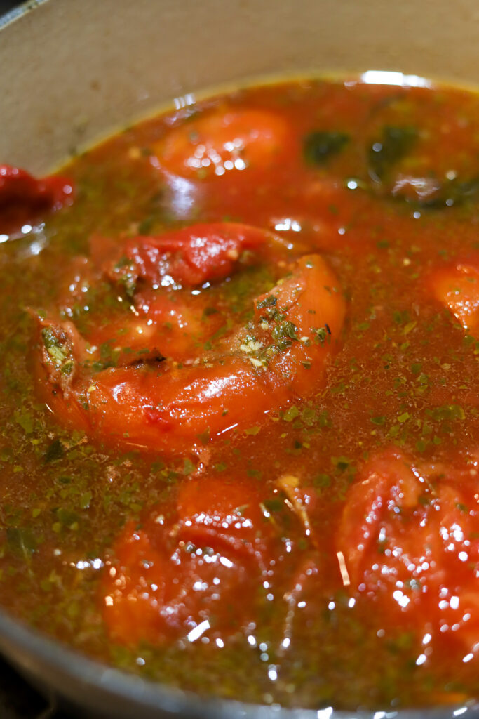 I love this creamy tomato basil soup. For this recipe, I roasted several fresh tomatoes in some olive oil with fresh herbs. Then, they'll simmer and come together in some broth with some tomato paste, sauce and a few seasonings. Add in the heavy cream to send it over the top. This soup is so silky and delicious, you'll be making it all soup season long. 