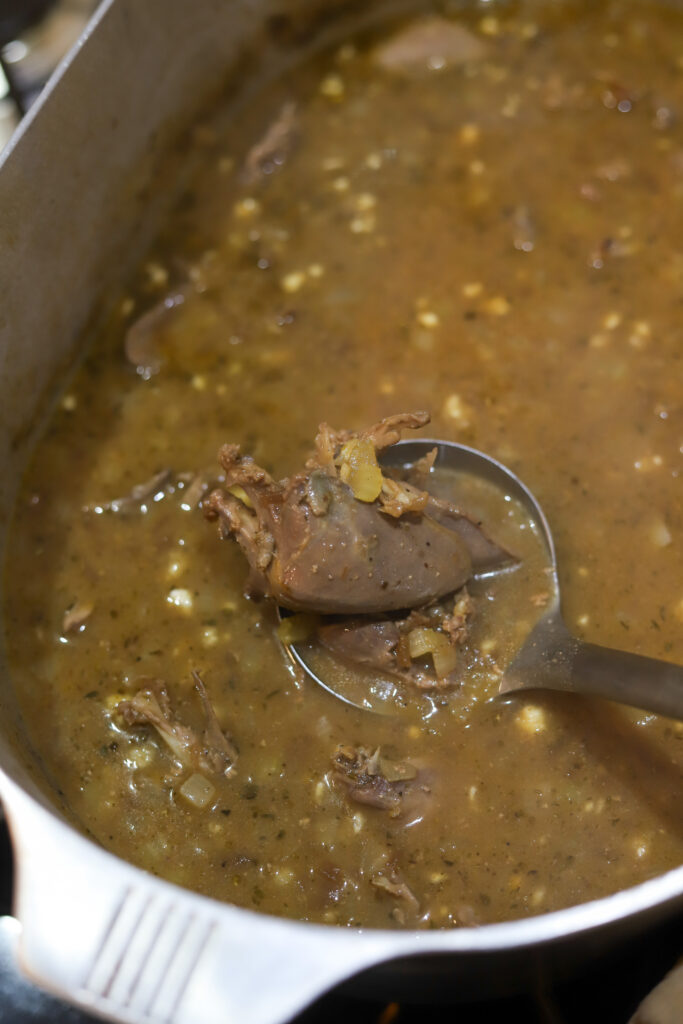 This smothered dove meat with rice and gravy is so delicious this time of year. It's dove season in Louisiana, and there's nothing better than a big pot of doves. If you're not into wild game, this may not be for you, but this recipe is delicious. You'll brown your doves then simmer them with some vegetables, French onion soup and a lot of spices. You really can't beat dove recipes.