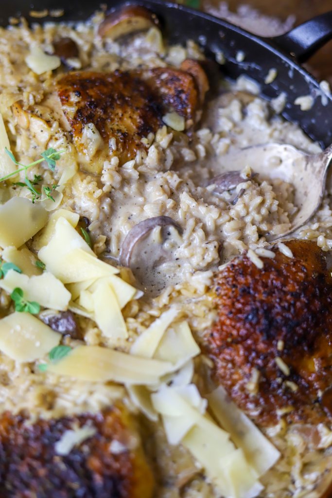 Savor the classic taste of this homemade cream of mushroom chicken and rice, a quick and easy dish that brings warmth and satisfaction to your table.