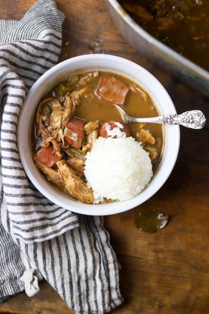 You'll love this classic duck gumbo recipe for a hearty, flavorful meal. Made with wild ducks, smoked sausage, a whole chicken and a rich, dark roux. Don't let making a gumbo intimidate you. This recipe is very easy to follow and worth it in the end.