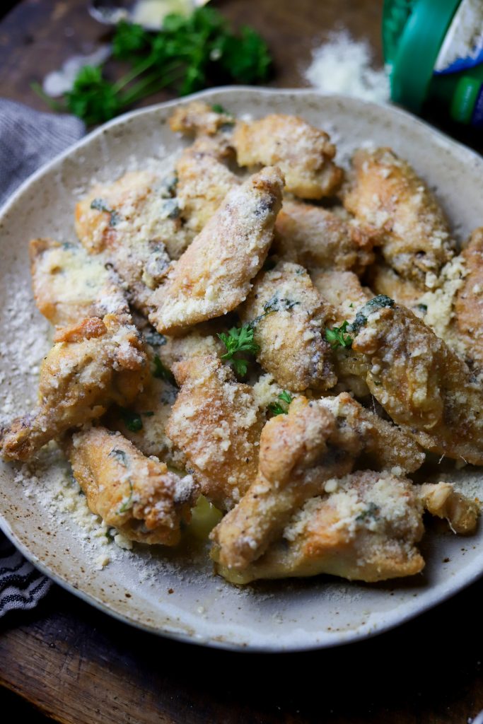 Crispy Baked Garlic Parmesan Chicken Wings are bursting with flavor, perfect for parties, game days, or a delicious snack any time.