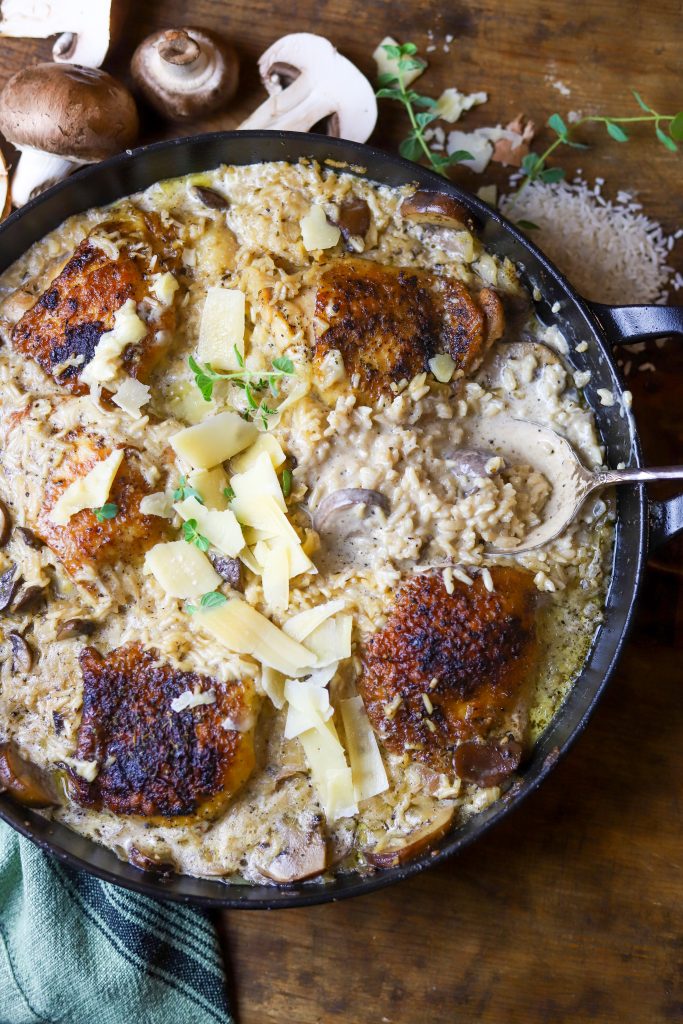 Savor the classic taste of this homemade cream of mushroom chicken and rice, a quick and easy dish that brings warmth and satisfaction to your table.