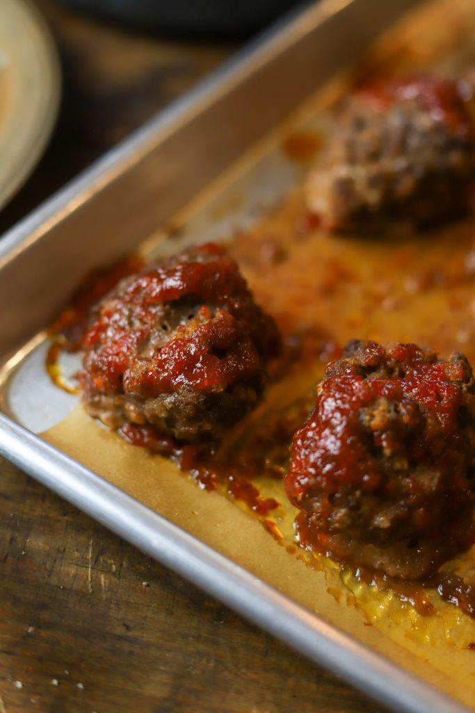 Savor the taste of classic meatloaf in bite-sized form with these easy meatloaf meatballs, perfect for weeknight dinners or parties.