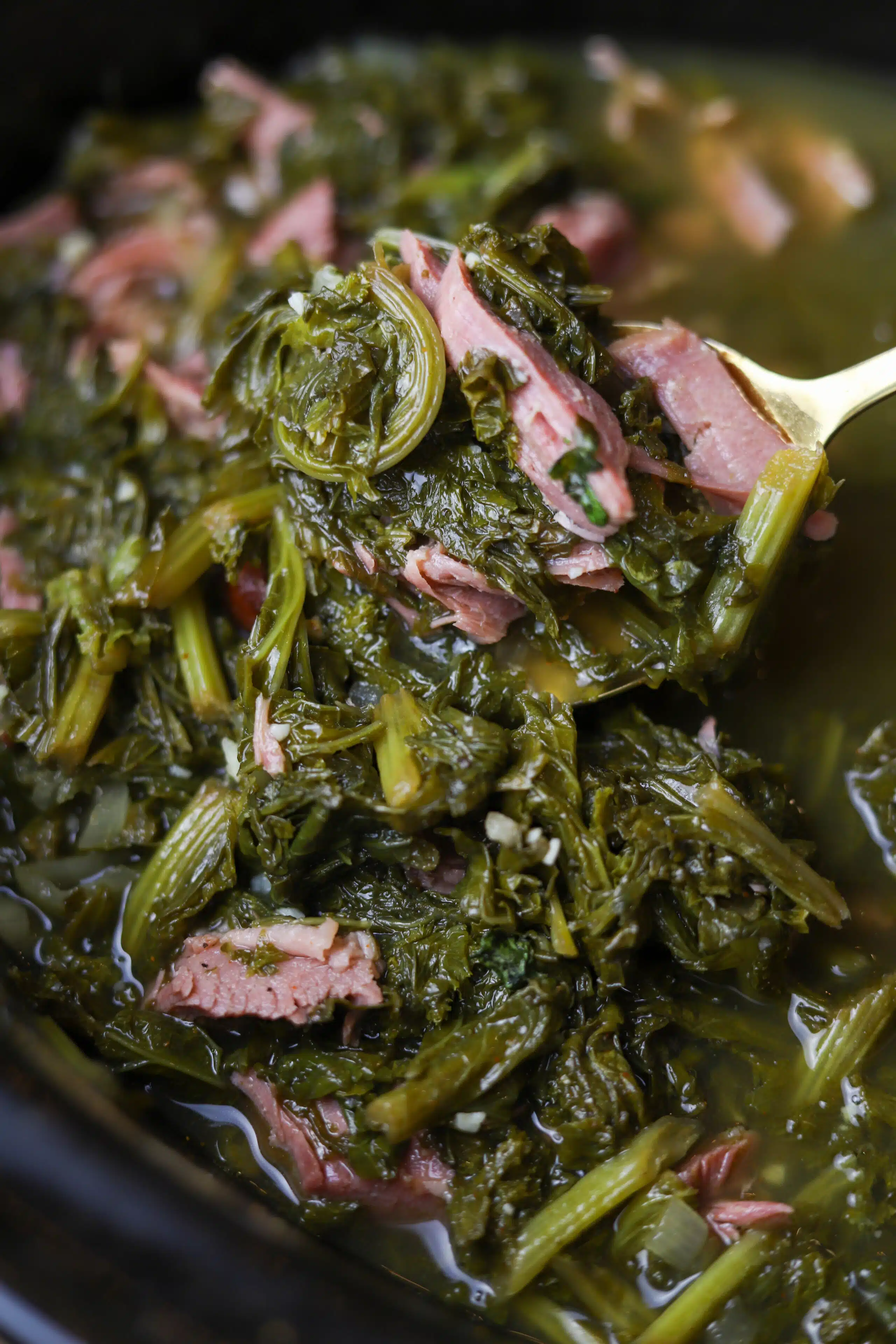 Mustard Rows Slow Cooker Mustard Greens Recipe | Healthy Side