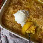 3-Ingredient Peach Dump Cake