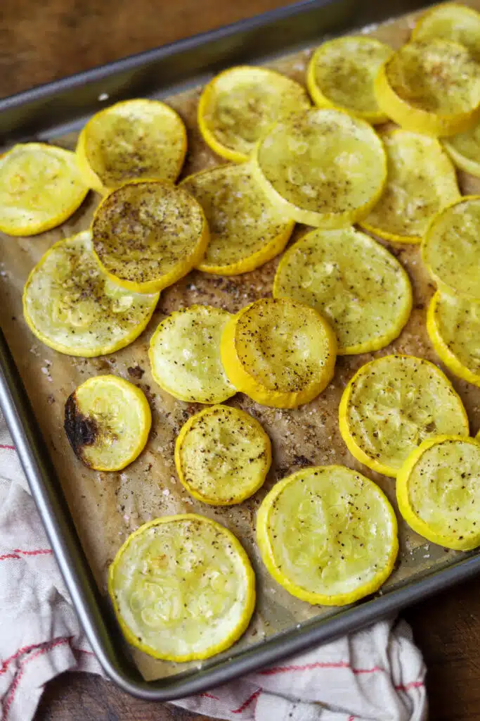 This quick and easy roasted yellow squash recipe is best side for any summer occasion. It takes less than 5 minutes to prepare and comes out so delicious.